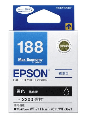 Mực in phun màu Epson 188 Black (C13T188190)