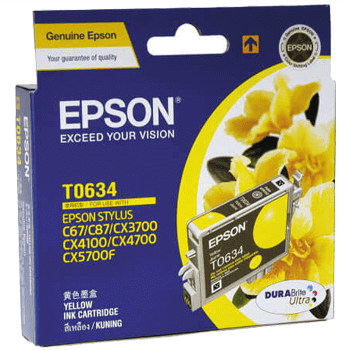 Mực in phun màu Epson T0634 Yellow (T063490)