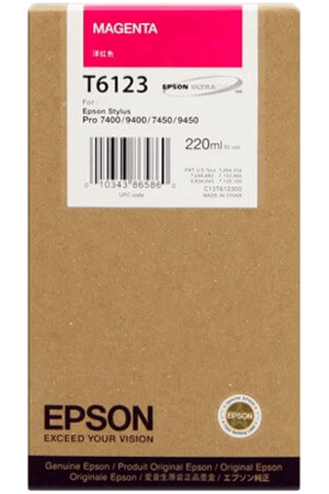 Mực in phun màu Epson T6123 Magenta (T612300)