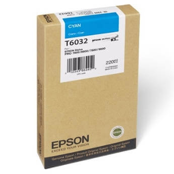 Mực In phun màu Epson T6032 Cyan (C13T603200)
