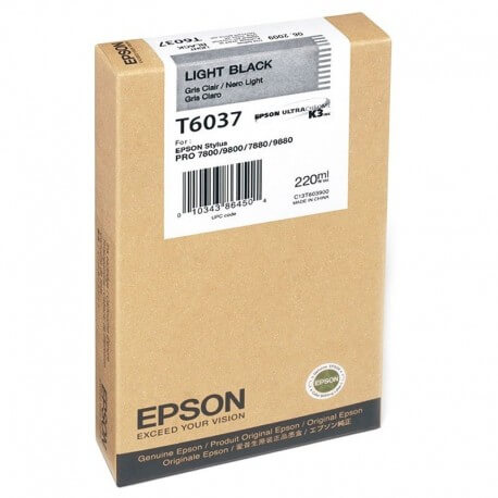 Mực In phun màu Epson T6037 Light Black (C13T603700)