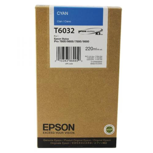 Mực In phun màu Epson T6142 Cyan (T614200)