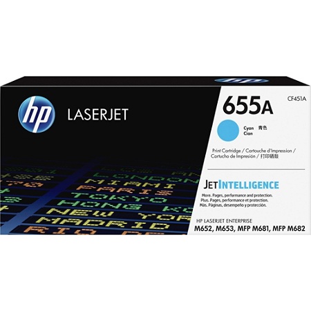 Mực in Laser màu HP 655A Cyan (CF451A)