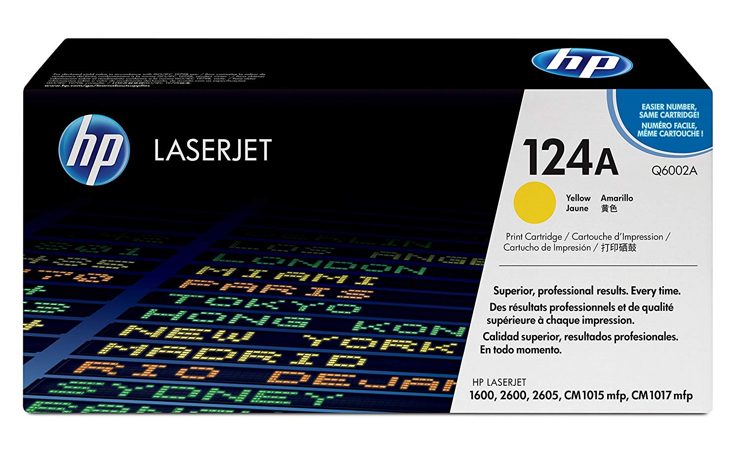 Mực in laser màu HP 124A Yellow (Q6002A)
