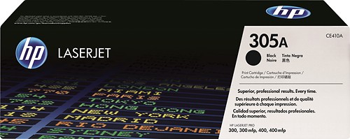 Mực in laser m&agrave;u HP 305A Black (CE410A)