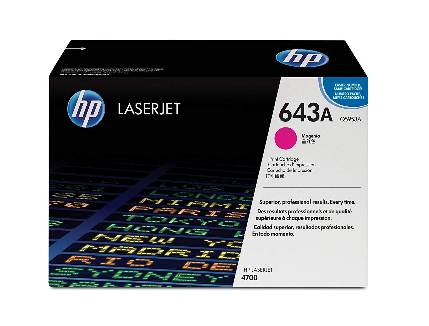 Mực in laser màu HP 643A Magenta (Q5953A)